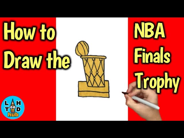nba trophy drawing