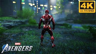 Iron Man Mark 50 Nano Tech Suit Combats Gameplay (4K) | MARVEL'S AVENGERS screenshot 1