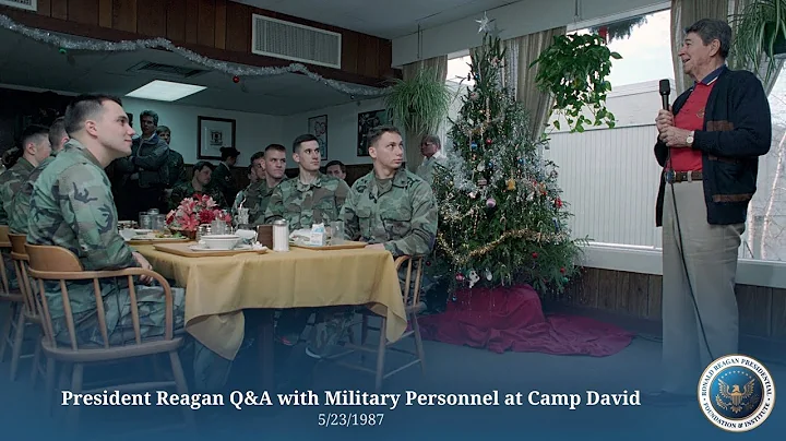 President Reagan Q&A with Military Personnel at Ca...