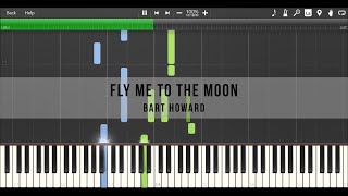 Video thumbnail of "Bart Howard - Fly Me to the Moon (Piano Tutorial)"