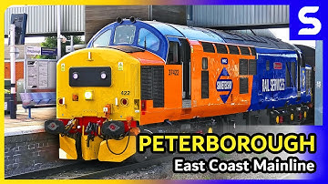 AN HOUR of Trains at Peterborough (ECML) 14/07/2025