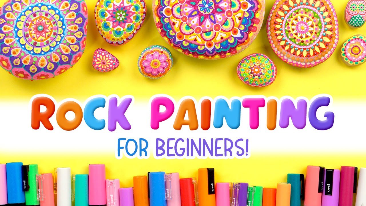 All About Rock Painting Bundle - Paint pens, rocks and PDF Lesson