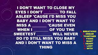 BOYCE AVENUE - I DON'T WANNA MISS A  THING