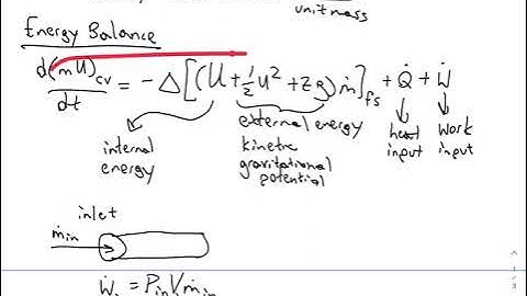 Lecture Highlight: Energy balances on open systems