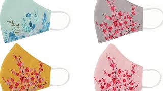 Amazon offers today  | 6 Pcs Fashion/Plain/Orchid Flower Soft Cloth Face Mask screenshot 2