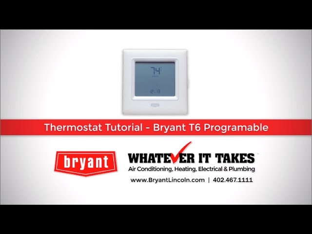 Bryant Thermostat Wiring Diagram Installation Instructions