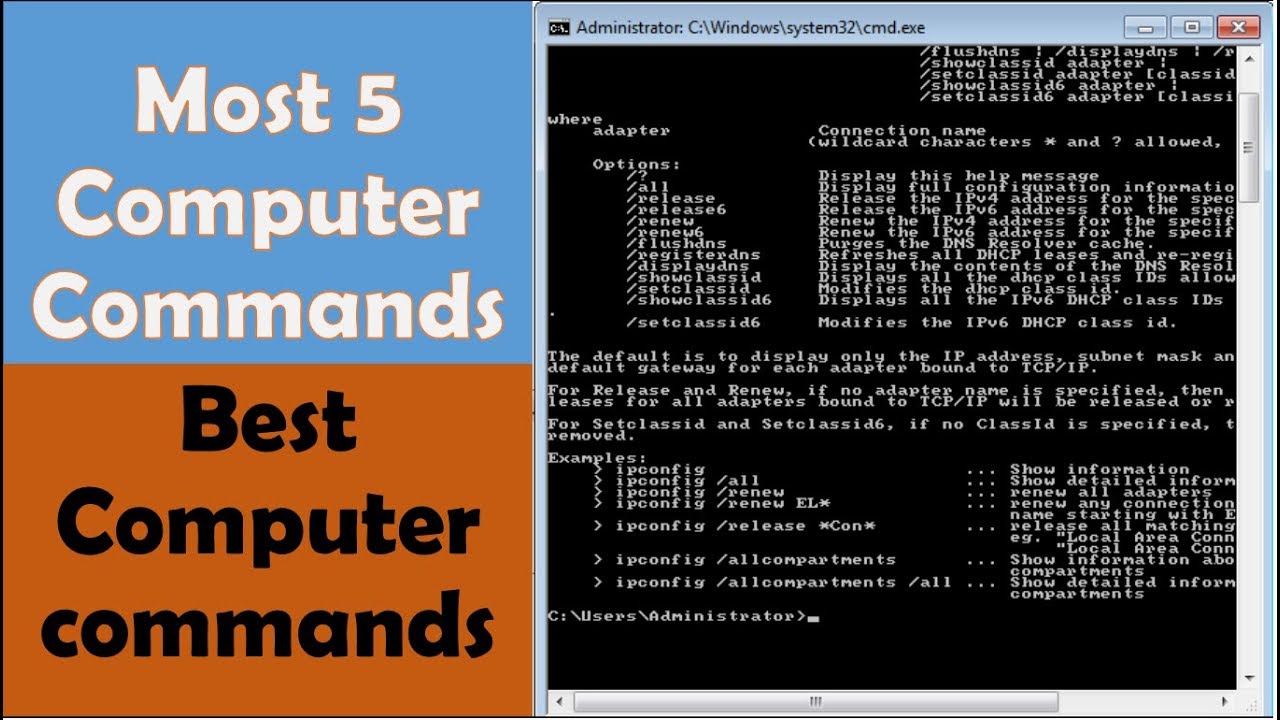 Top 5 most shortcut commands of computer || best computer commands ...
