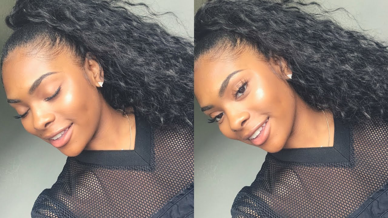 Quick High Ponytail With Weave Yolissa Loose Deep Wave