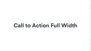 Call to Action Full Width — Gutenberg Block