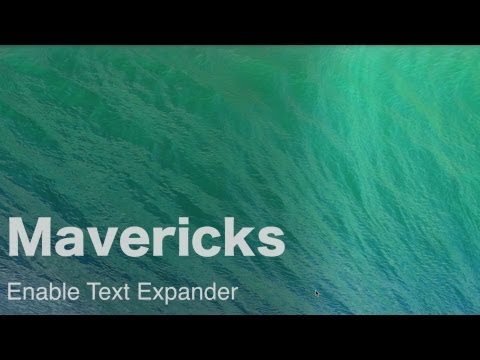 OSX Mavericks: How to enable Text Expander