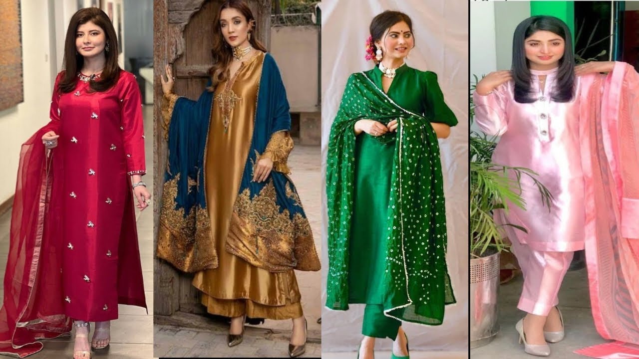 Stunning And Designer Silk Suit Design Ideas | Modern Plain Silk Suits  Design | Simple kurti designs, Simple kurta designs, Silk kurti designs
