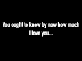 Nothing's Gonna Change My Love For You (Lyrics) - Westlife