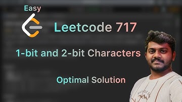 1-bit and 2-bit Characters - Leetcode 717
