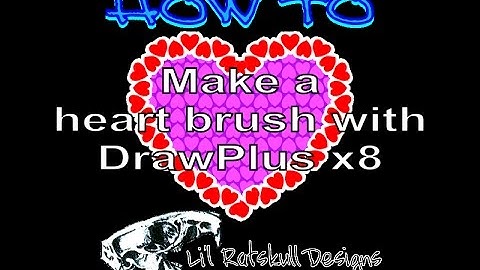 DrawPlus Tutorial Video - How To Make a Heart Brush / Step by Step