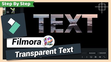 Add Transparent Text | Filmora 12 Tutorial