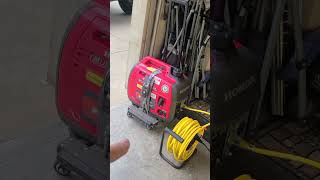 Oklahoma tornado/bad weather prep - Honda generator fired up