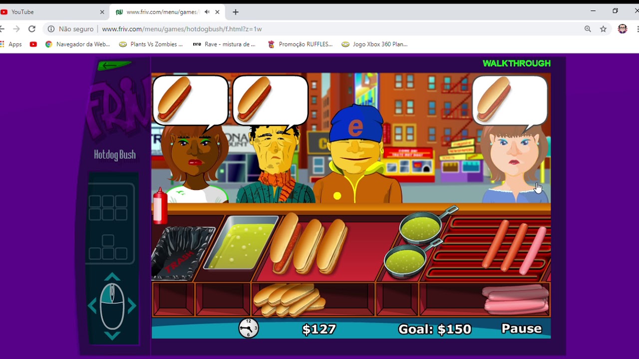 JOGOS ALEATÓRIOS#3 HOTDOG BUSH (COMO FAZER UM CACHORRO QUENTE COM ...