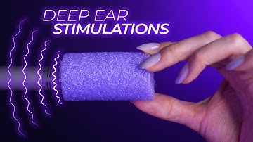 ASMR DEEP Ear Stimulations for DEEP Sleep | 3D Brain Penetrations (No Talking)