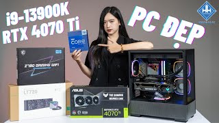 Review PC Hơn 50 Triệu Cực Ngầu Full Đen Linh Kiện Thế Hệ Mới Với i9-13900K và RTX 4070 Ti Siêu Khỏe
