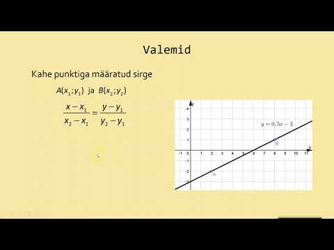 Video: Kuidas leida punkti ja paralleelse sirge võrrandit?