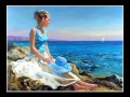 SHE THOUGHT ABOUT SEA WITH LOVE-- VLADIMIR VOLEGOV- RUSSIAN PAINTER  A C