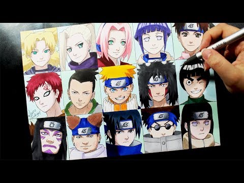 Speed Drawing - Minato, Naruto and Kushina #NARUTUBRO 