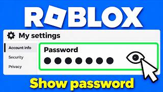 How To See Your Roblox Password
