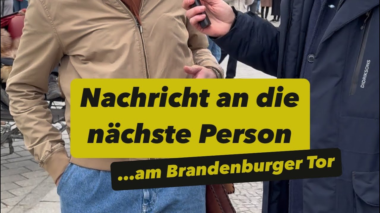 Nachricht an die nächste Person