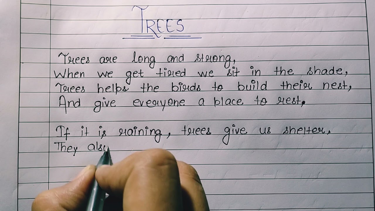 10 lines on Tree|Poem For Trees|Trees Poem For Children| Poetry On ...