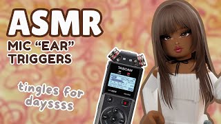 Roblox ASMR tascam mic ear triggers 👂🏾