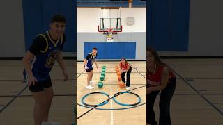 Basketball Relay Race! Bro vs Sis