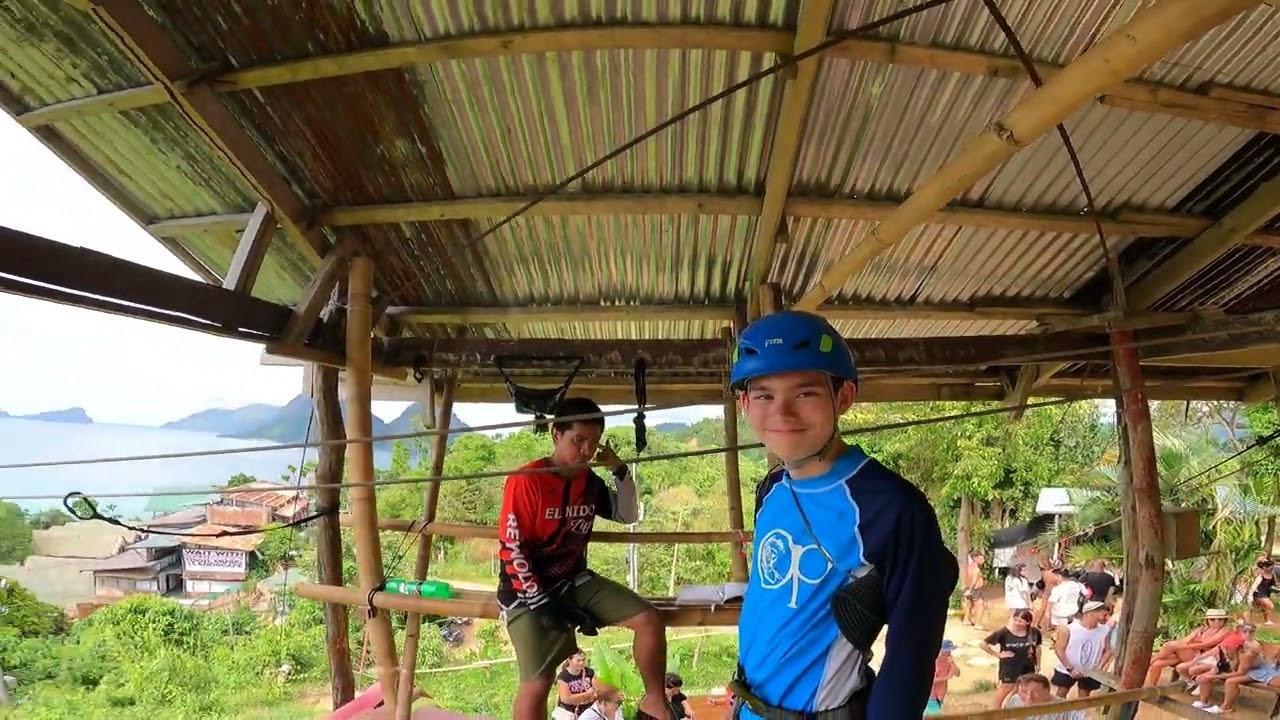 750 meter Zipline @ Palawan Zip Line Adventure Inc. in Corong Corong,  El Nedo, Palawan 