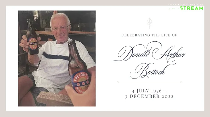 Celebrating the life of Donald Arthur Bostock