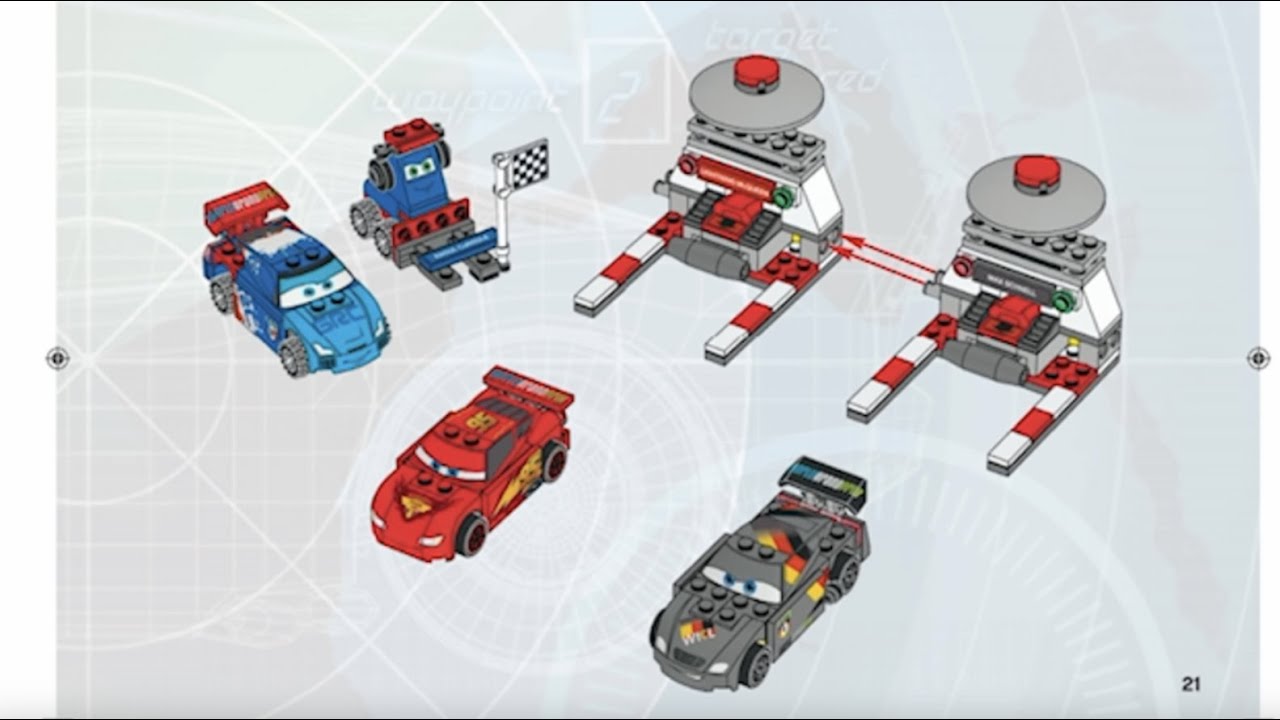 Thorns hegn Og LEGO Pixar Cars Ultimate Race Set 9485 Building Instructions - YouTube