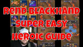 Rend Blackhand Heroic - Red Level Walkthrough - Free to Play Warcraft Rumble Guide
