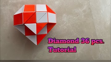 Magic Snake 36 Pcs. Tutorial: How To Make A Diamond [Kübirik Snake Elmas Yapımı]