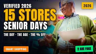 15 Store Senior Discount Days — The Verified State-by-State List
