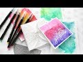 EASY WATERCOLOR BACKGROUNDS with watercolor markers!