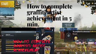 How to complete Graffiti Artist achievement.#pubg #pubg mobile screenshot 4