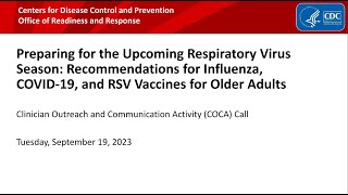 Recommendations for Influenza, COVID-19, and RSV Vaccines for Older Adults