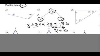 WORKSHEET SOLUTIONS Triangle Properties and Classifying triangles