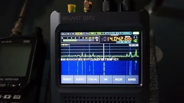 CW Receiving and Decoding on 20m Band /  "MALAHIT DSP2" with amazing Russian Software/ 23.01.2025