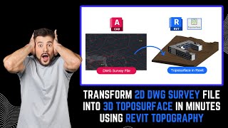 Transform 2D DWG Survey File into 3D Toposurface in Minutes Using Revit Topography Magic.