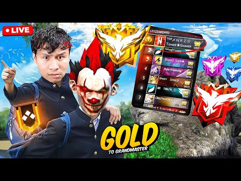 Dominating Top 1 Grandmaster V Badge Lobby with Tonde Gamer  ❤ Free Fire Live