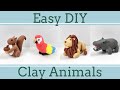 Easy Clay Animals for Beginners # 9│4 in 1 Polymer Clay Tutorial