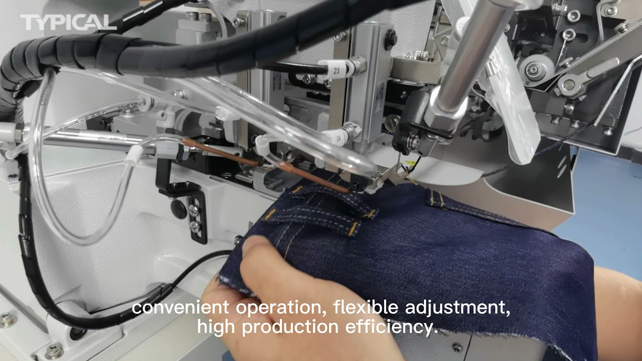 double needle belt loop attach sewing machine YouTube