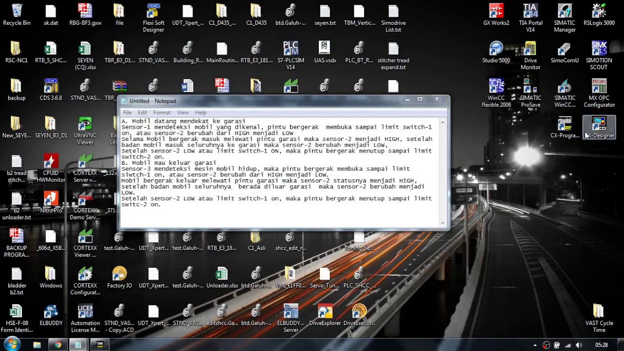 Simulasi Program Pintu Garasi Otomatis Menggunakan CX-Programmer & CX ...