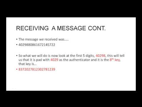 HOW TO MAKE ONE TIME PAD SECURE CRYPTO MESSAGES