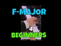 F Major PIANO SCALE for Beginners with fingering | Piano Lessons with Lars