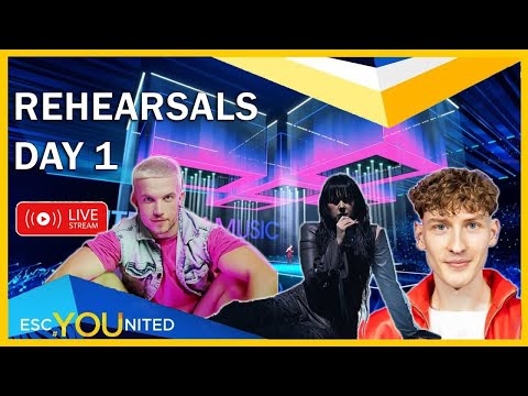 Eurovision 2024 Rehearsals - Day 1 Round-Up Live Stream